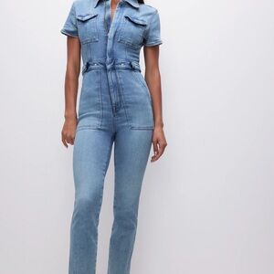 Good American Fit for Sucess Denim Jumpsuit